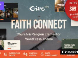 Faith Connect v1.0.1 - Religion & Church Free WordPress Theme